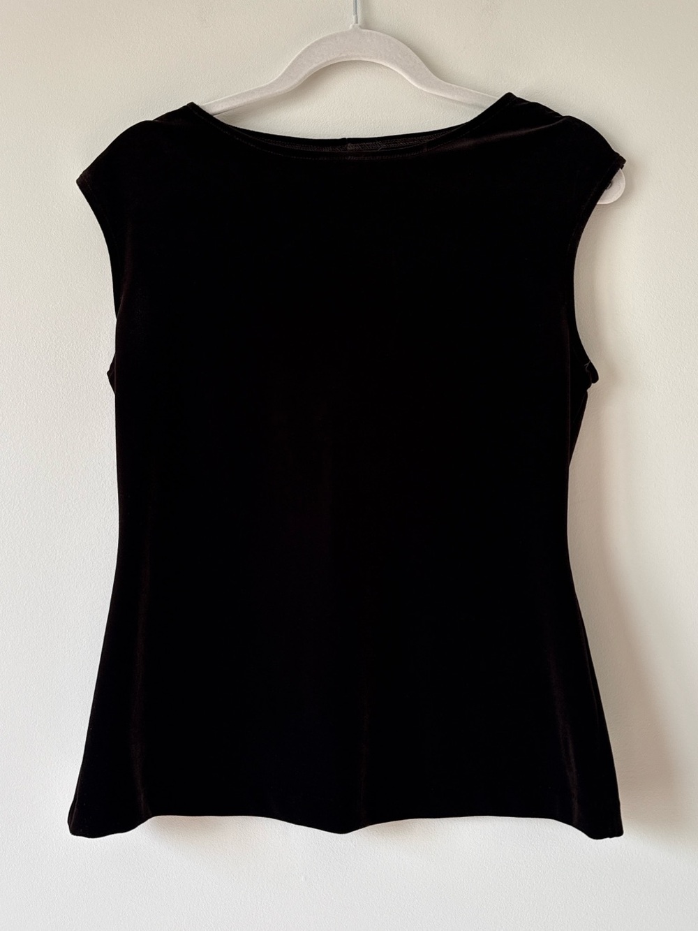 Vintage Y2K whimsigoth chocolate brown velvet top